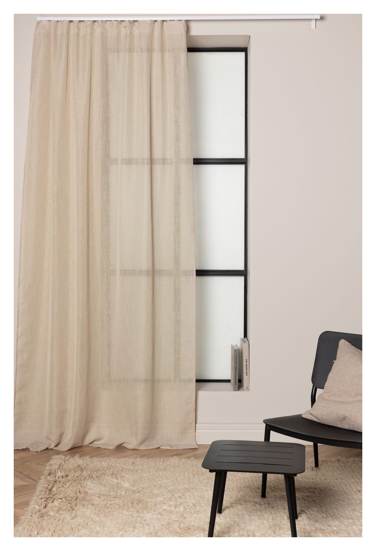 Kaya Gardin 140x290 - Beige - Unoliving.com