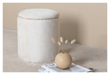 Limpen Puf, Beige Velour - Unoliving.com