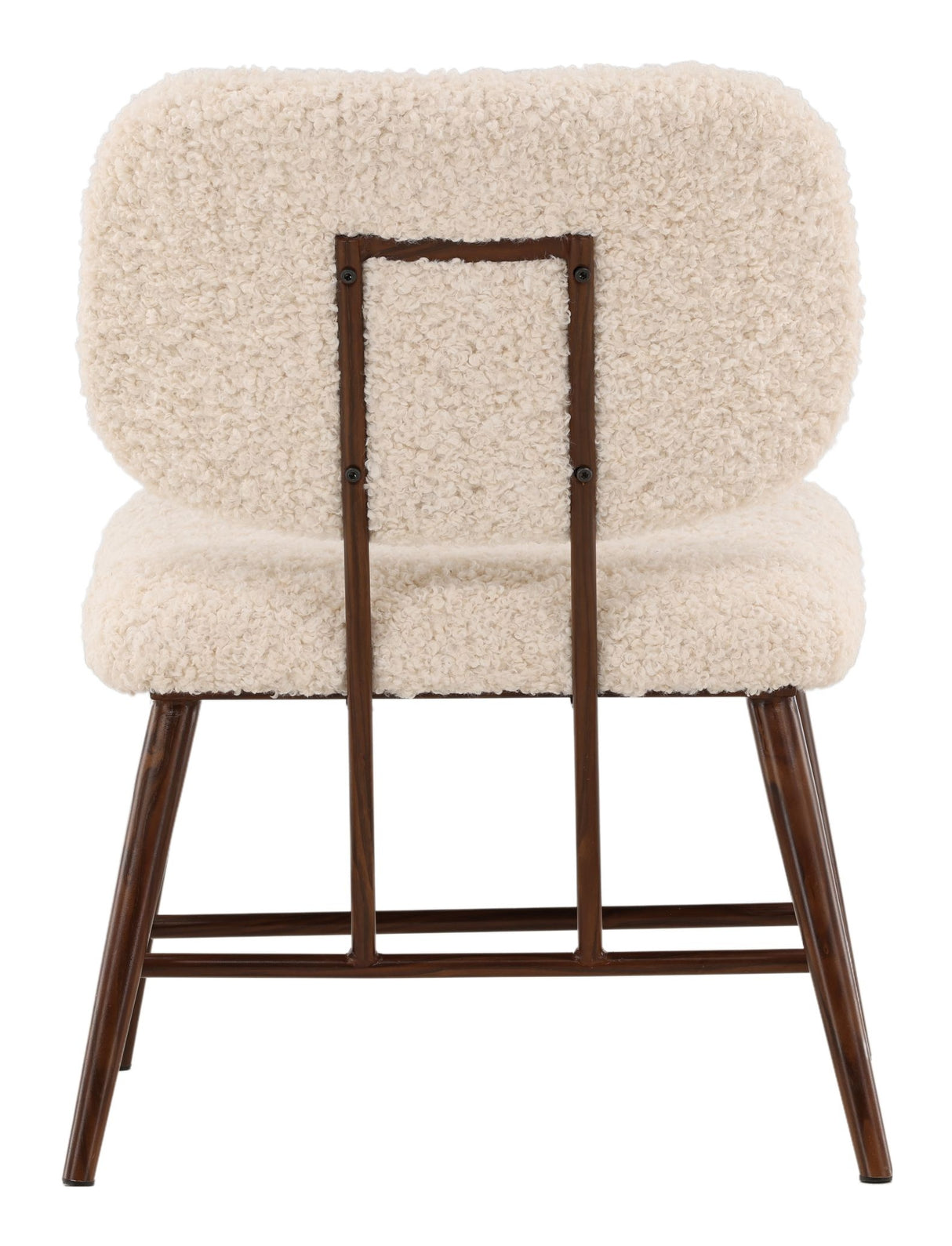 Midland Loungestol, Teddy, Hvid bouclé - Unoliving.com