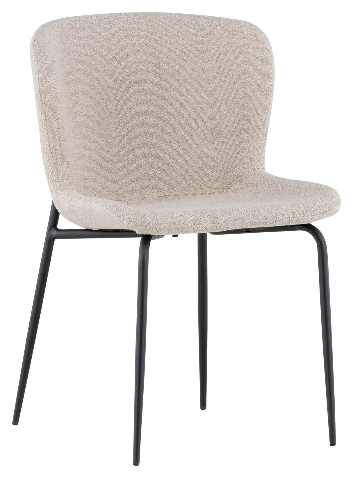 Modesto Spisebordsstol - Beige Bouclé - Unoliving.com