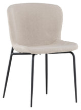 Modesto Spisebordsstol - Beige Bouclé - Unoliving.com