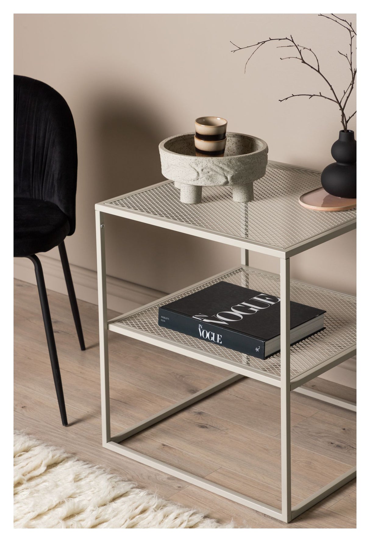 Netz Sidebord 55x55 - Beige - Unoliving.com