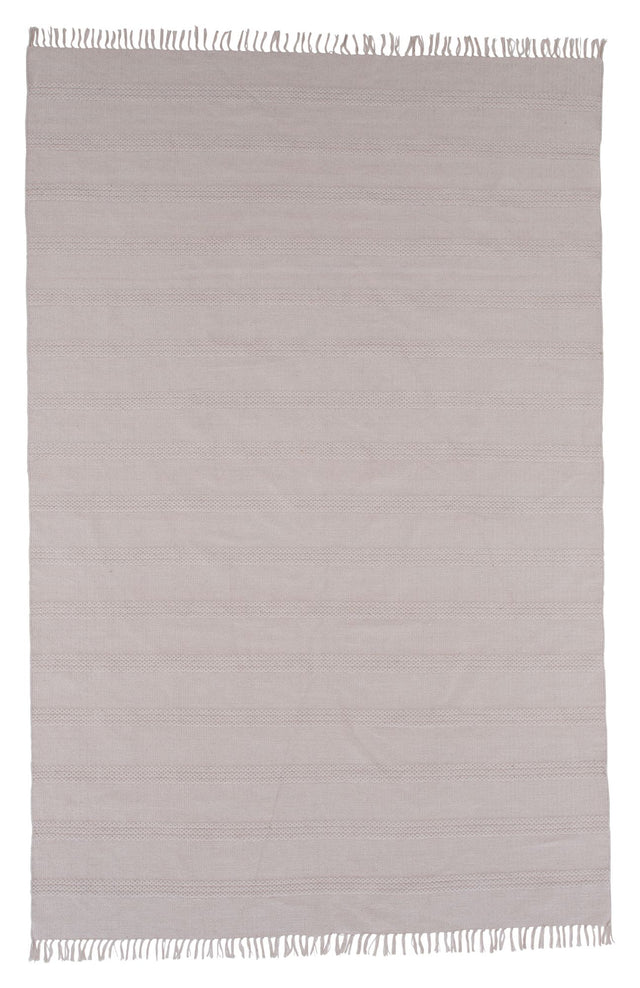 Nico Bomuld tæppe, 200x300, Beige - Unoliving.com