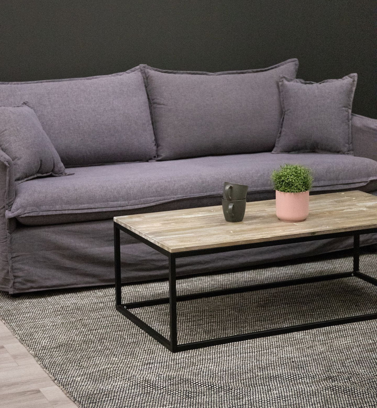 Nova 3-pers. Sofa Mørkegrå - Unoliving.com