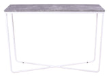 Palace Sidebord - Beton-look/Hvid, 110x30 - Unoliving.com