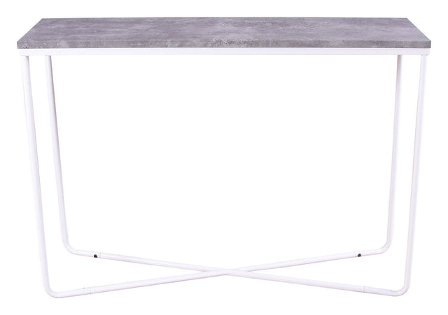 Palace Sidebord - Beton-look/Hvid, 110x30 - Unoliving.com