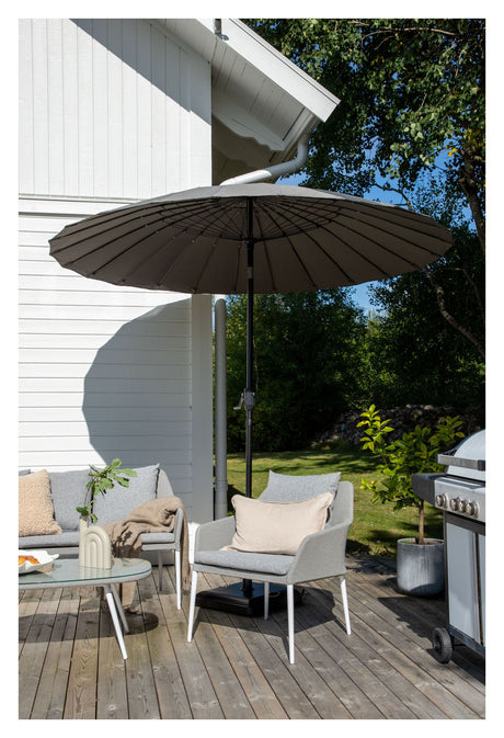 Palmetto Parasol m. tilt - Grå - Unoliving.com