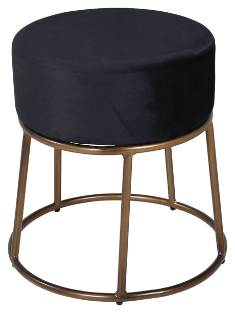 Pippi Puf, Sort Velour, kobber - Unoliving.com