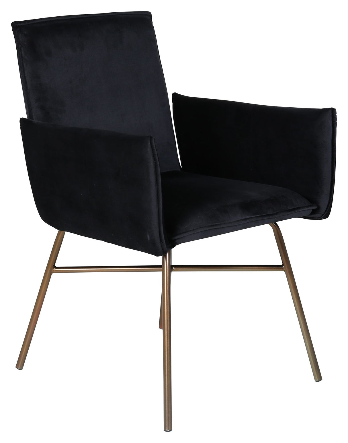 Pippi Spisebordsstol, Sort Velour/Kobber - Unoliving.com