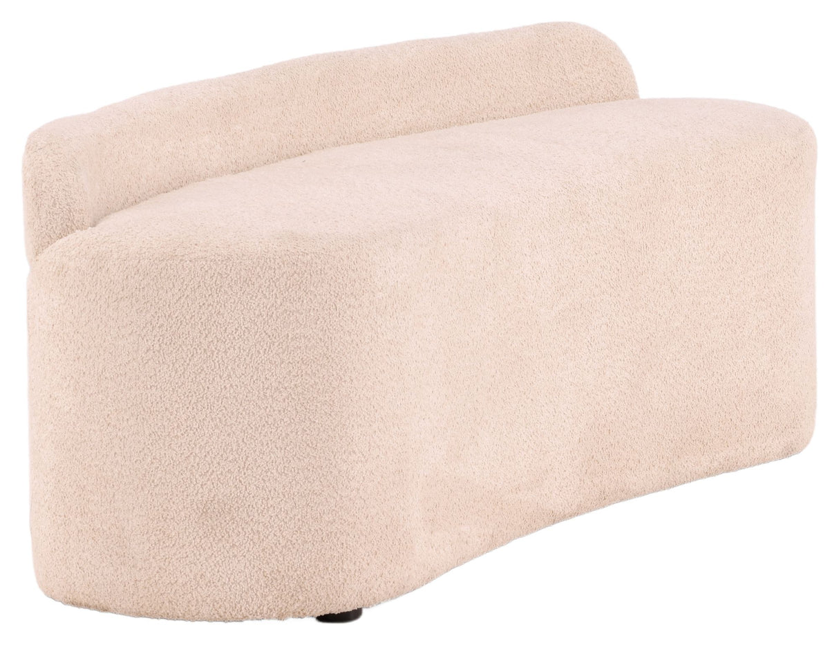 Pocatello 2-pers sofa - Hvid Bouclé