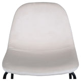 Polar Barstol, Beige Velour/Sort - Unoliving.com