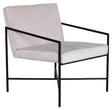 Rakel Loungestol, Beige Velour - Unoliving.com