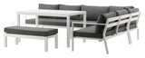 Ramos Loungesofa - Hvid/Grå - Unoliving.com