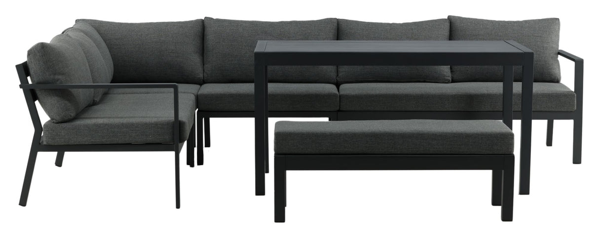 Ramos Loungesofa - Sort/Grå - Unoliving.com