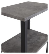 Rise Sengebord - Beton-look/Sorte Metalben - Unoliving.com