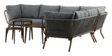 Roxo Hjørnesofa m. borde Taupe/Grå - Unoliving.com