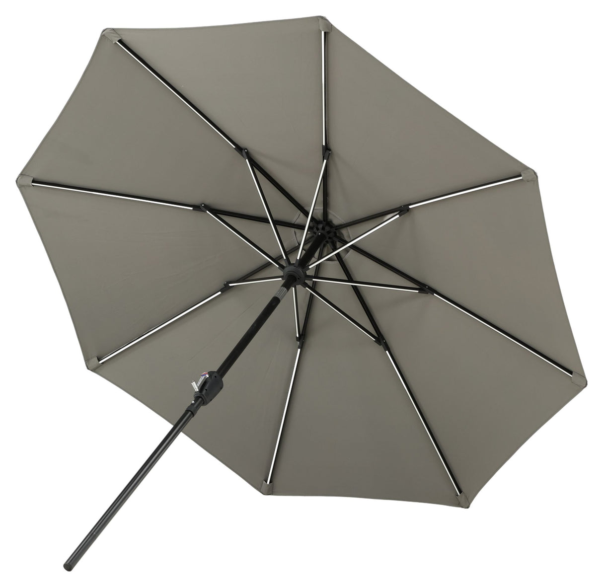 Sabal Parasol m. LED lys - Grå - Unoliving.com