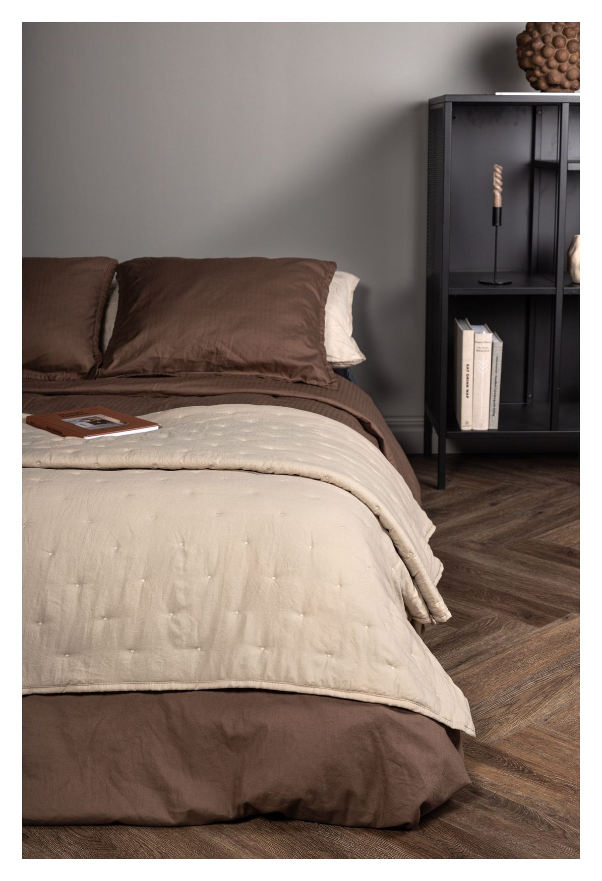 Sally Sengetæppe 150x250 - Beige - Unoliving.com