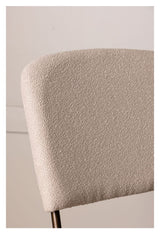 Seda Spisebordsstol, mat Brun, Beige Stof - Unoliving.com