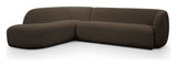 Rothschild 2,5-pers Sofa open venstre - Mørkebrun