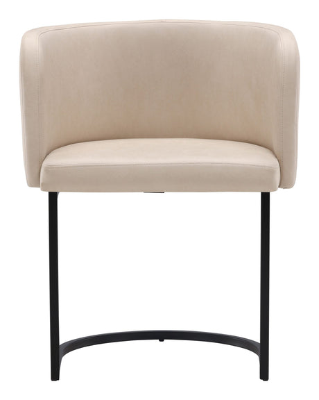 Simrishamn Spisebordsstol, Polyester, Beige - Unoliving.com