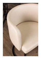 Simrishamn Spisebordsstol, Polyester, Beige - Unoliving.com