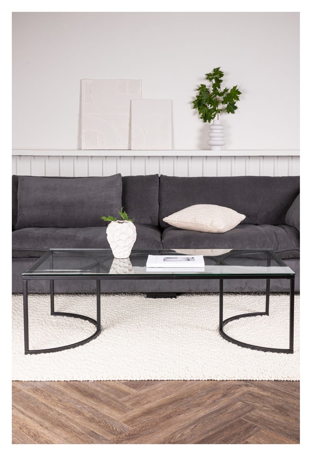 Skanör Sofabord 70x140 - Sort - Unoliving.com