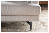 Sofia 3-pers. Sofa, Beige Fløjl - Unoliving.com