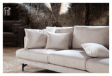 Sofia 3-pers. Sofa, Beige Fløjl - Unoliving.com