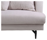 Sofia 3-pers. Sofa, Beige Fløjl - Unoliving.com