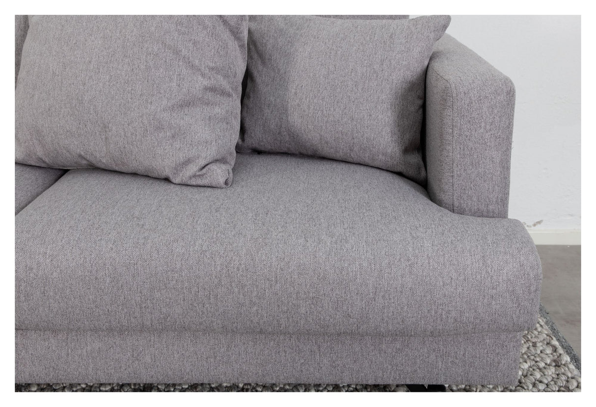 Sofia 3-pers. Sofa, Grå Stof - Unoliving.com