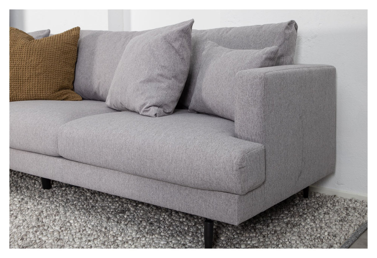 Sofia 3-pers. Sofa, Grå Stof - Unoliving.com