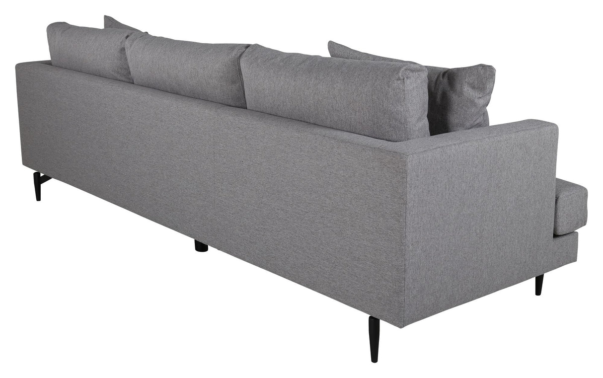 Sofia 3-pers. Sofa, Grå Stof - Unoliving.com