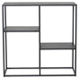 Staal, Konsolbord m. hylde, Sort metal - Unoliving.com