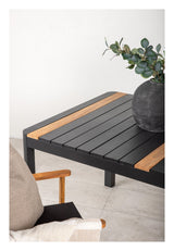 Togo Havebord - Sort/Teak - Unoliving.com