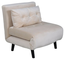 Vicky Sovesofa 73x190 - Beige fløjl - Unoliving.com