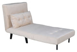 Vicky Sovesofa 73x190 - Beige fløjl - Unoliving.com