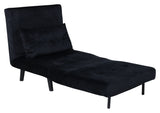 Vicky Sovesofa 73x190 - Sort fløjl - Unoliving.com