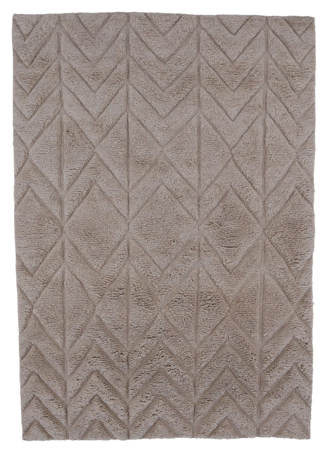 Zoe uldmix tæppe, 160x230, Beige - Unoliving.com