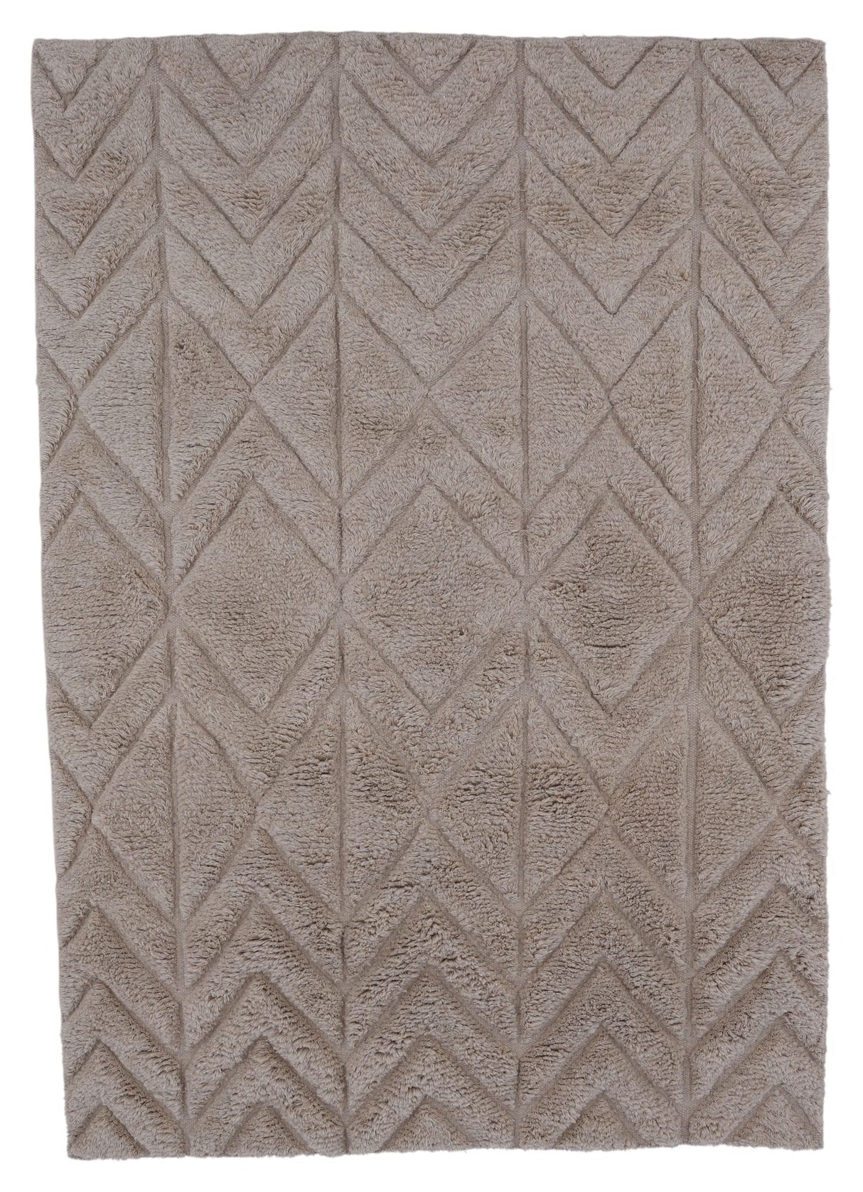 Zoe uldmix tæppe, 300x400, Beige - Unoliving.com