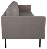 Zoom 3-pers. Sofa, Lysebrun Stof - Unoliving.com