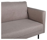 Zoom 3-pers. Sofa, Lysebrun Stof - Unoliving.com