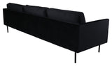 Zoom 3-pers. Sofa, Sort Velour - Unoliving.com