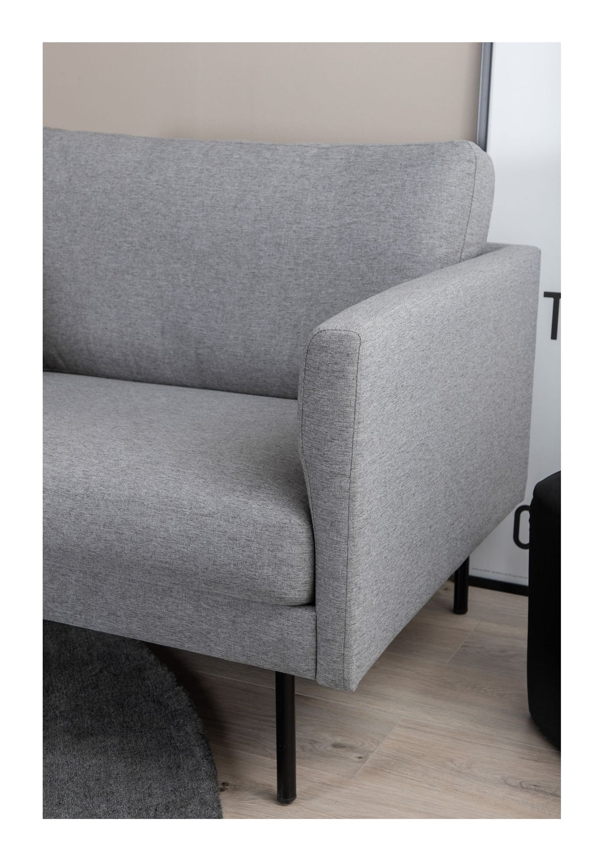 Zoom Loungestol, Polyester, Grå - Unoliving.com