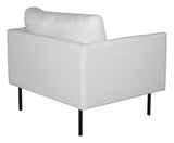 Zoom Loungestol, Polyester, Light Beige - Unoliving.com