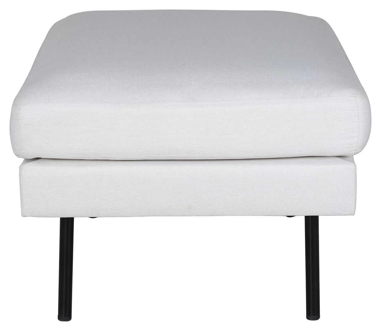 Zoom Ottoman, Offwhite velour - Unoliving.com