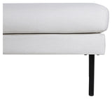 Zoom Ottoman, Offwhite velour - Unoliving.com