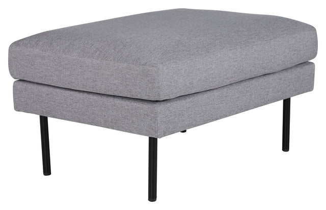 Zoom Ottoman, Stålgrå velour - Unoliving.com