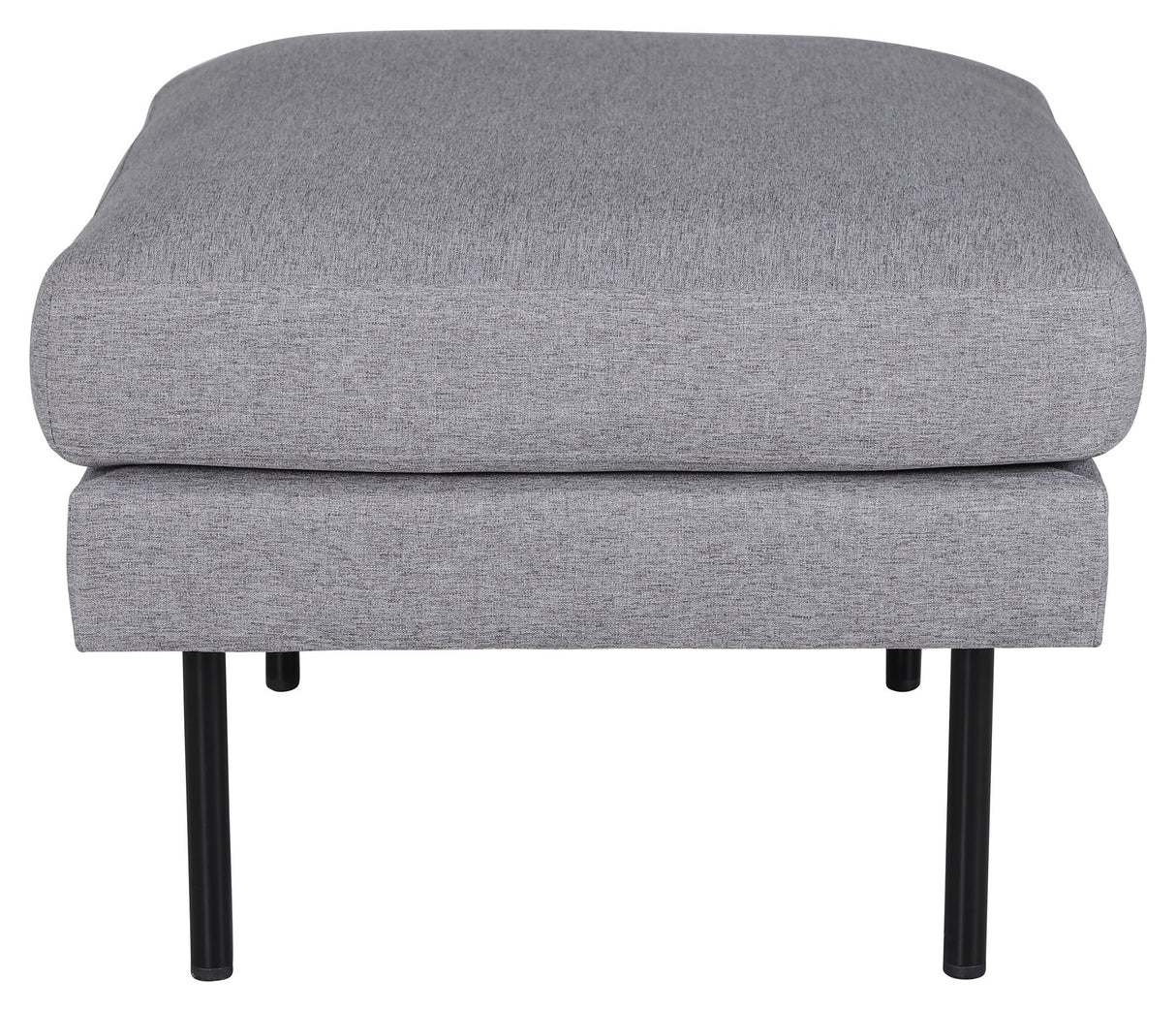 Zoom Ottoman, Stålgrå velour - Unoliving.com