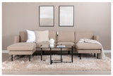 Zoom U-Sofa, Beige Stof - Unoliving.com